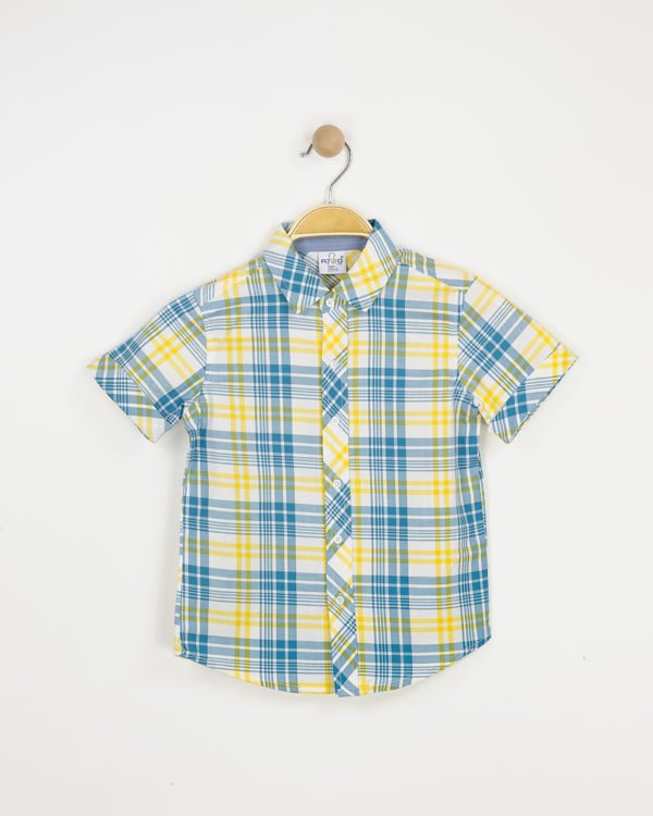 Picture of YF628 BOYS SMART CHECKED SHIRT